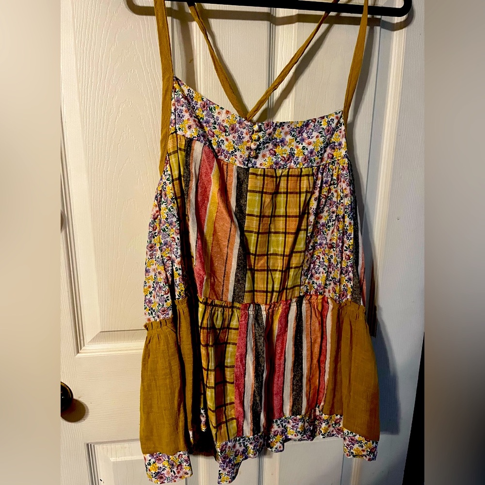 Floral Patchwork Strappy Top